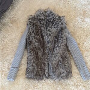 Express Light Gray Knit Sweater